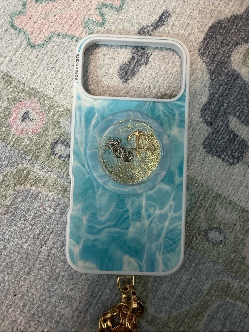 PopSocket & Case with Gold Charm